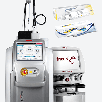 Perawatan bekas luka pascaoperasi U&U — peralatan laser dan produk salep bekas luka