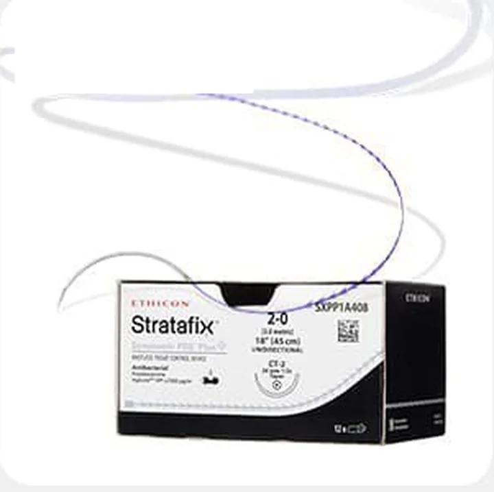 Kemasan benang jahit Ethicon Stratafix 2-0 dan benang jahit