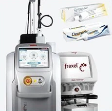 Peralatan laser bekas luka dan salep bekas luka