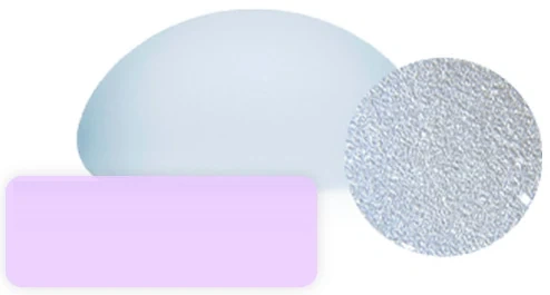Motiva Ergonomix (Silk Surface) — pembesaran permukaan SmoothSilk (60x)