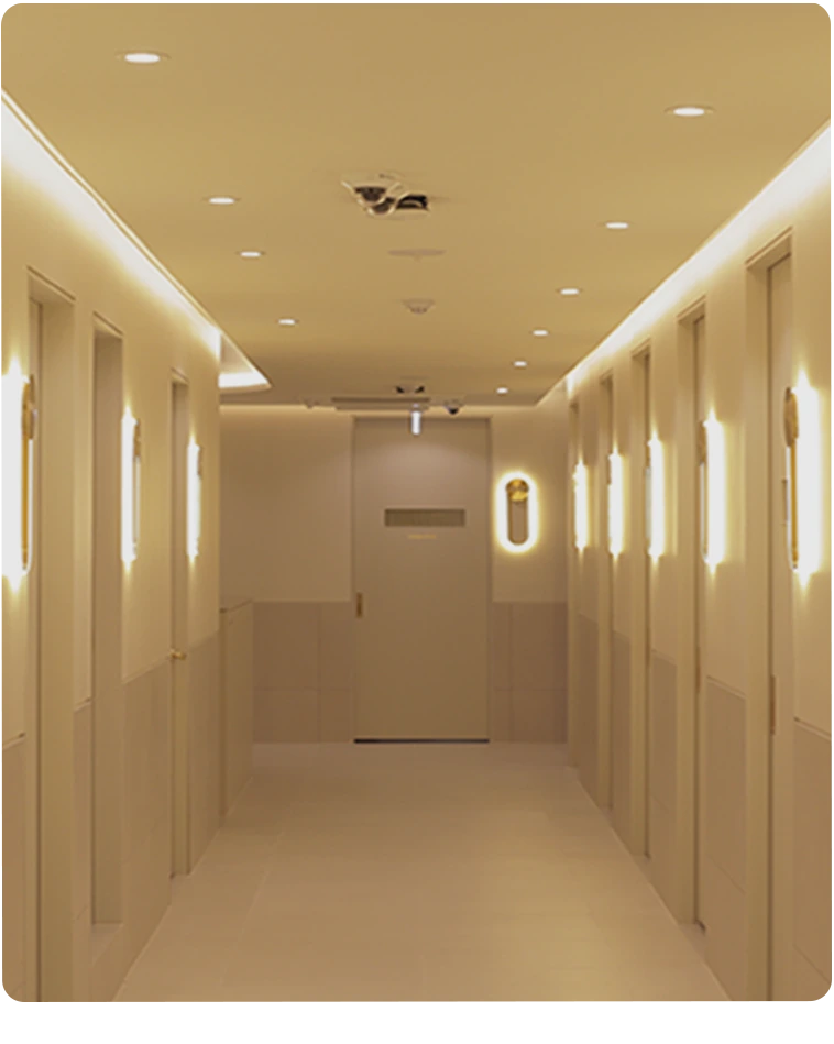 Ruang pemulihan pribadi, koridor Suite room di lantai 4